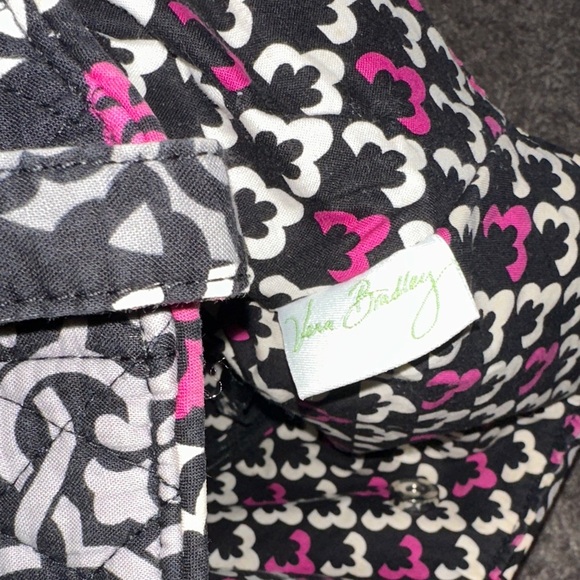 Vera Bradley Black, Pink, and Gray Patterned Tote - Picture 4 of 7
